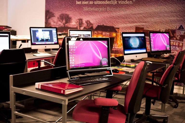 Leslokaal van De Digitale Academie in Deventer.